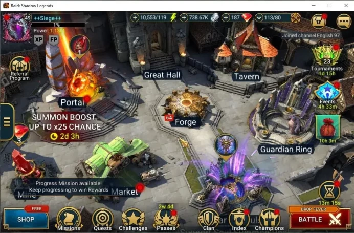 Lv49 1,1M Power|1 Mythic(Siegfrund)|19 Legend(Ninja,Alice,Wukong,Xenomorph,Ezio,Loki,Artor,Etc)|10K Energy|Plarium(RSL1493)
