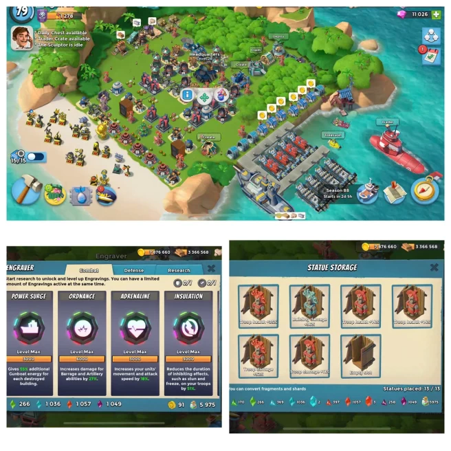 BB1262 - LEVEL 79 - HQ28 - VP 1278 - PW 5975 - GEMS 11000 - Instant Delivery .