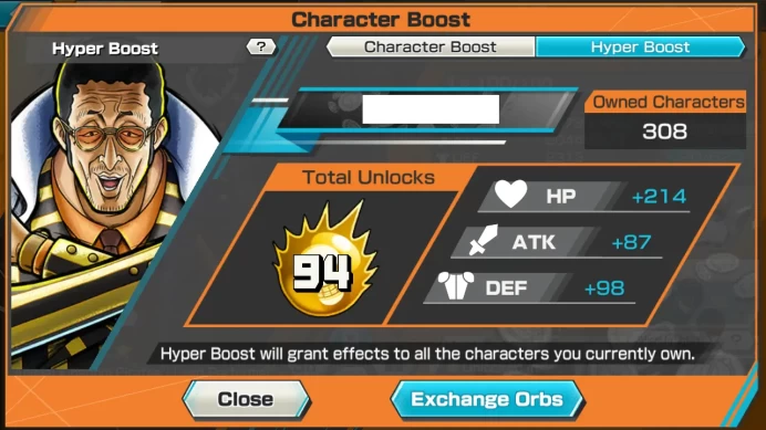 OPBR606 | ANDROID 625 Diamond -  Meta - 94 Hyer Boost | 20 EX (18 EX MAX) - 308 Character  -  Party Power 54k - 11302 Win