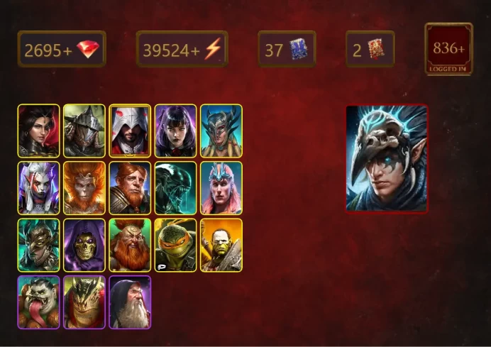 [STARTER]Nais the Shadowthief+Gnut+Adelyn+Rathalos+Ezio Auditore+Alice+Scyl+Visix+Wukong+Xenomorph+Loki+43Epics