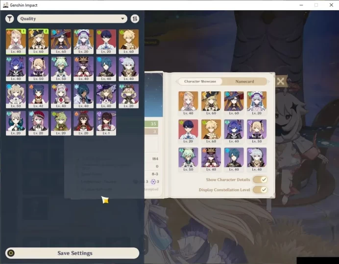Asia | AR 35|All Unset| 2 Limited| Nicole,Navia| Mc Male| Fragile 33| Low Explore Map| TakeMail| CheckSS(GI6522)