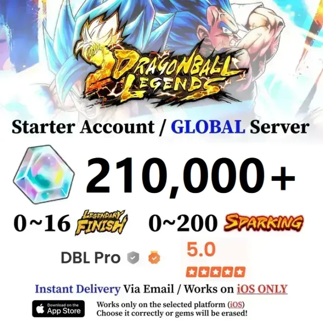 IOS 210,000+ Chrono Crystal Accounts - Automatic Delivery - Bandai ID Login