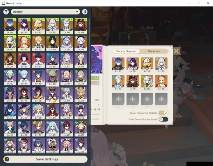 Asia|AR 57|8 Limited+4(*5Weapon)|FlinsC1,RaidenC1,Skirk,Neuvilette,Skirk,Nahida,Yoimiya,HutaoC1|McMale|TakeMail|CheckSS(GI6518)