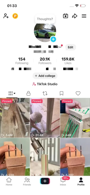 BIG BALANCE/Monetized 20K Followers+150K Likes Account/ Creator Rewards Program Activated/ Full Access