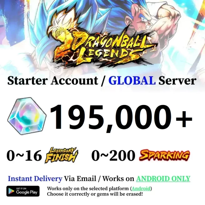 Android 195,000+ Chrono Crystal Accounts - Automatic Delivery - Bandai ID Login