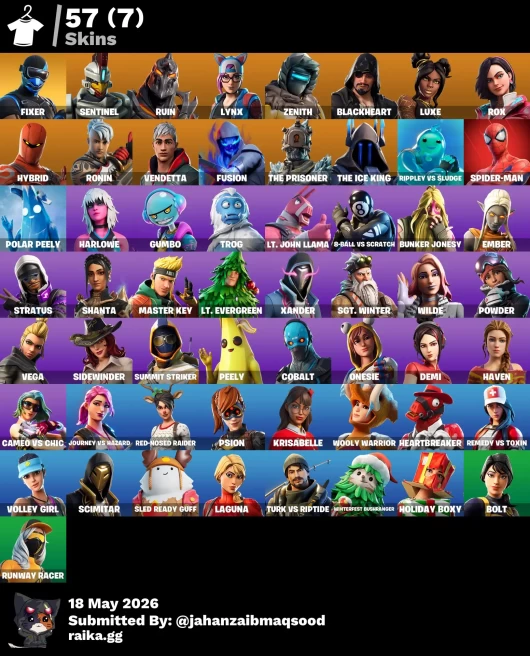 [PC/PSN/XBOX] 57Skins *21 Max styles*|Fixer,Lynx,Spider-Man,Wilde,Cobalt,Psion.Scimitar,Volley Girl, |Full Access
