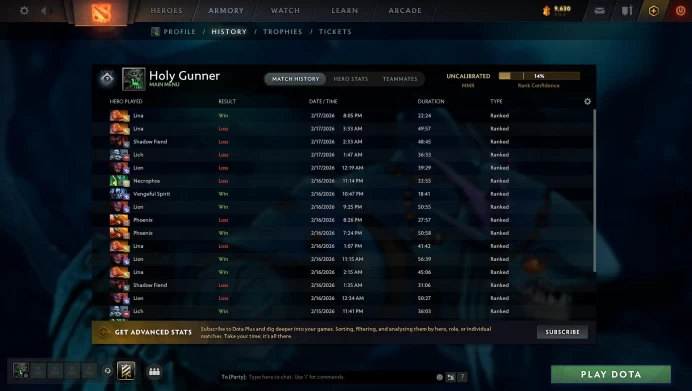 Immortal 7.4K MMR Lifetime Account | 8K Behavior + Clean History | D33