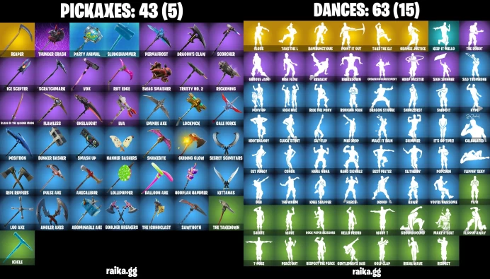  PC/PSN  65 skins | The Reaper | Blue Squire | Royale Knight | Floss | Take The L | Elite Agent | Peely	MSS73