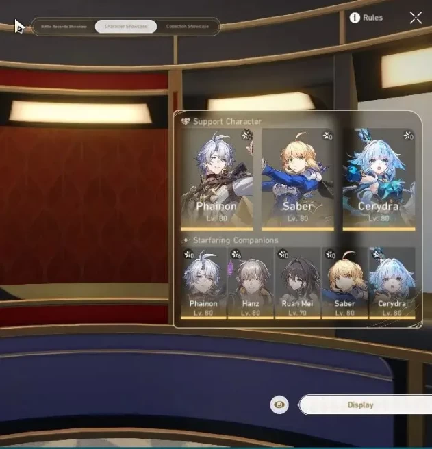 Asia|TL 70|6,4K SJ+2 Golden Comp|8 Limited|[Phainon,Cerydra,Saber,Archer]+Sign,Seele,Ruan Mei,Etc|Take Mail|Check SS(HSR7164)