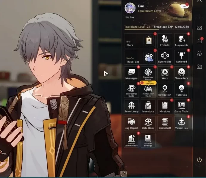 Asia|TL 26| 1,3K SJ+2 Golden Companion |3 Limited| Silver Wolf 999,Sparkle,Dante PT | MC Male | Take Mail | Check SS(HSR7160)