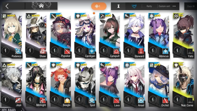 ark47//Platform Android Short description Global Wis'adel 6 stars + Lappland the decadenza 6 stars 1520+Orundum TR-1 Plot