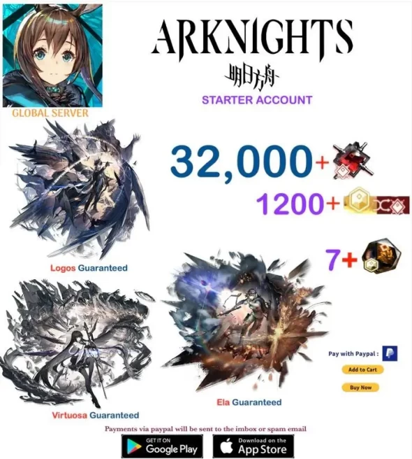 ark59//GLOBAL Virtuosa + Ela + Logos 32000+ Orundum 7+ Originite Any platform Starter account