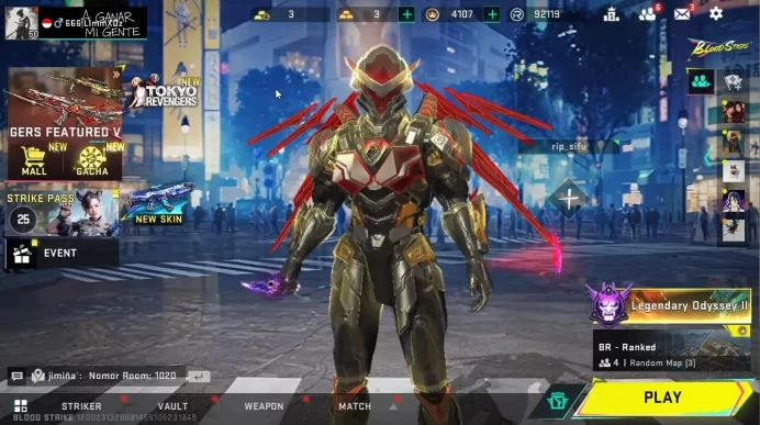ASIA|2 ETERNAL[ETHAN-Alien Walker,DEagle]|Melee Starfall+16 ULTRA[HANK,VAL,etc]|Collab AOT[FAL]+TR[Takemichi]|NetEase|BLS4531