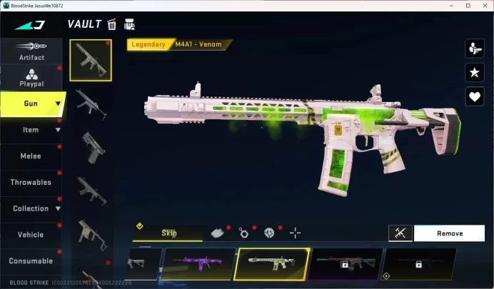ASIA | L10 Bronze IV | AOT KAG-6 Primal Giant | Legendary M4A1 Venom, AK47 Violet Wraith | 2 Legendary|More Check SS BS1006B