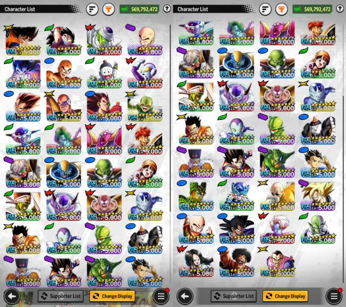 VIP Android DBL - 532 Chars, 3 Ultra, 324 SP, 231939 CC, 30 LF, 17 ZK... ! AGG02753
