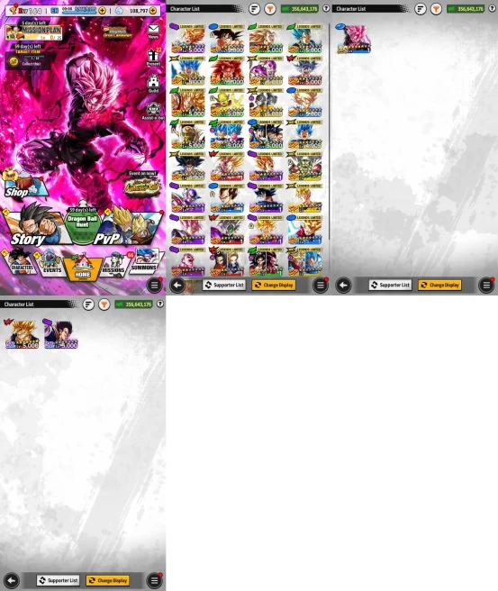 VIP Android DBL - 419 Chars, 2 Ultra, 224 SP, 108797 CC, 33 LF, 12 ZK... ! AGG02833
