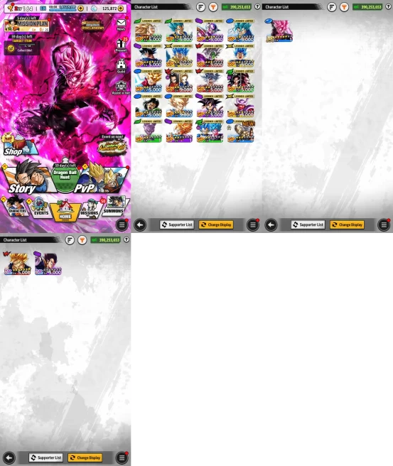 VIP Android DBL - 402 Chars, 2 Ultra, 209 SP, 125872 CC, 20 LF, 12 ZK... ! AGG02837