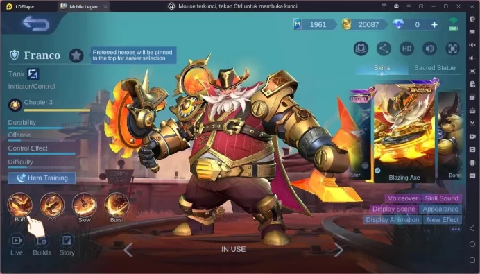 Global|Hero 81|Skin 136|Expert|sandrio Floryn|CC Natalia|Naruto Vale|Valentine Claude|Blazing Franco|More Check SS ML1994B