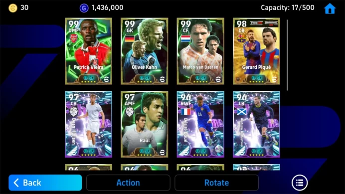 Android pwr 3174 | oliver kahn | patrick vieira epic db | marco van basten epic db | gerard pique epic db EFB412B 2026