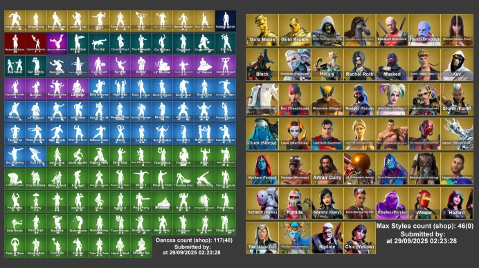 [PC/XBOX] 153 skins |Leviathan Axe  OG STW | Neo Versa | Unchained Ramirez |  | Laugh It Up | Game Knight | Tart Tycoon |	MSS06