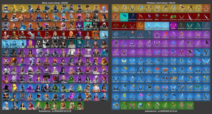 [PC/XBOX] 153 skins |Leviathan Axe  OG STW | Neo Versa | Unchained Ramirez |  | Laugh It Up | Game Knight | Tart Tycoon |	MSS06