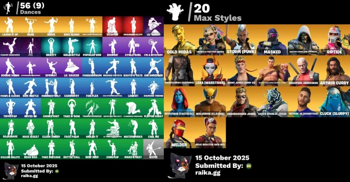 [PC/PSN] 68 skins | Leviathan Axe | Lara Croft | Tony Stark | Galaxia | Laugh It Up | Gold Midas	MSS10