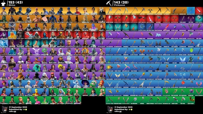 750$ Spent [PC/XBOX/PSN] 153 skins | OG STW | Leviathan Axe | Aura | Lara Croft | Candy Axe | Tony Stark | Surf Witch	MSS14