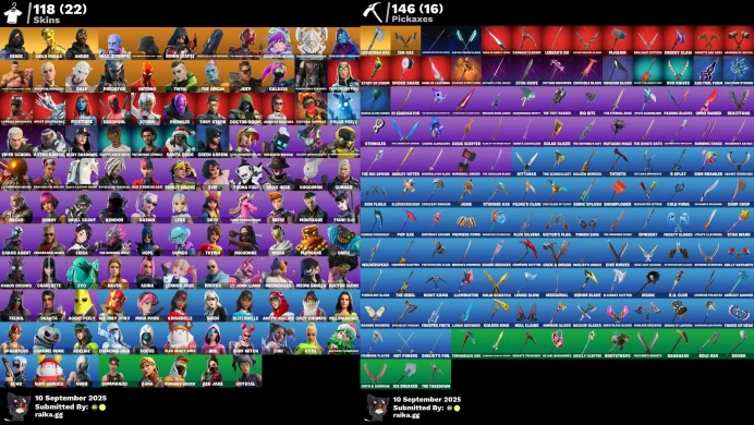 [PC/PSN/XBOX] 118 skins | Leviathan Axe | Aura | Tony Stark | Surf Witch | Siren | Deadpool | Harley Hitter	MSS16