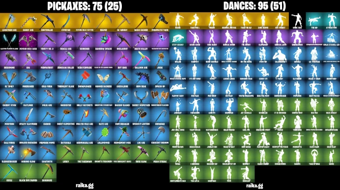 [PC/XBOX] 95 skins |Floss / Leviathan Axe OG STW | The Reaper | Blue Squire | Mako | Take The L	MSS21