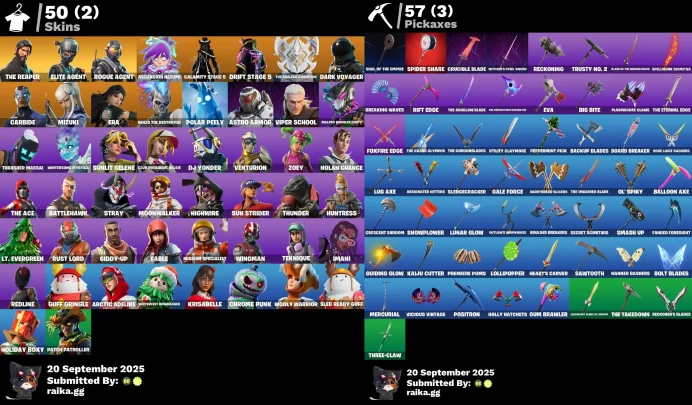 [PC/XBOX/PSN] 50 skins | The Reaper | Take The L | Elite Agent | Laugh It Up | Rust Bucket | Rogue Agent	MSS24