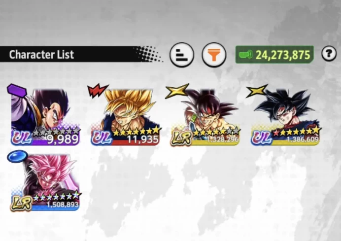 B180-Android-Meta-LR(Goku Black Full Red Star+Bardock)+UL Goku Uis+10.500 CC+Good Equipment+LF Zamasu Zenkai+Goku Black+God SS Vegito Zenkai+Met