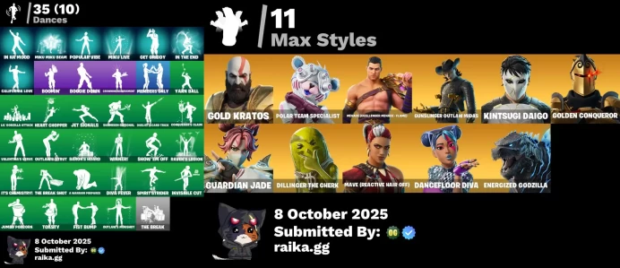 [PC/PSN/XBOX] 35 skins | Leviathan Axe | Champion Kuno | Mandalorian | Get Griddy | Gold Kratos	MSS28