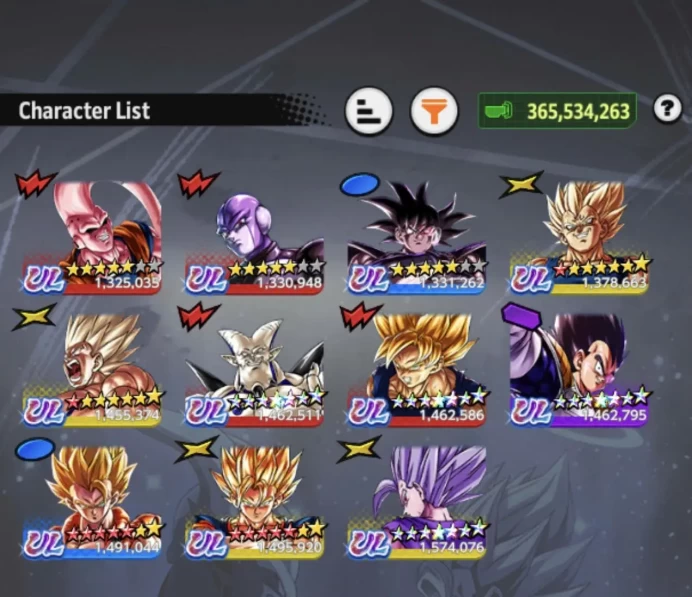 B181-IOS+Android-Good Acc-11 UL(Super Buu+SS Goku+S Gogeta+Beast Gohan+S Vegito+Majin)+43 Legends+Fusions+Vip Equipment+Broly Zenkai+Bardock Zen