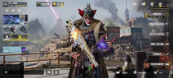  CODM Lv.400 2 MYTHIC 13 LEGEND Guns 328 EPIC Guns 158 EPIC Skin Legendary Skin Gunzo KRM Legend | CA207