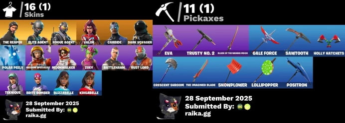 100$ Spent [PC/PSN/XBOX] 16 skins | The Reaper | Take The L | Elite Agent | Rust Bucket | Brite Bomber | Rogue Agent  MSS32