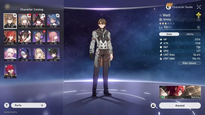 Asia | TL31|8 Lim: Sparkle, Welt, Gepard, Bronya, Clara, Himeko, Yanqing, Bailu | TakeMail | Check SS HSR507B