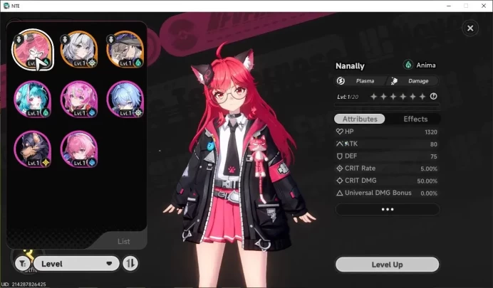 GLOBAL Southeast Asia|HL 3| 2 SSR Limited Nanally, Jiuyuan + 2 Selector On |5 SR|Female MC|Log Email|NTE1232
