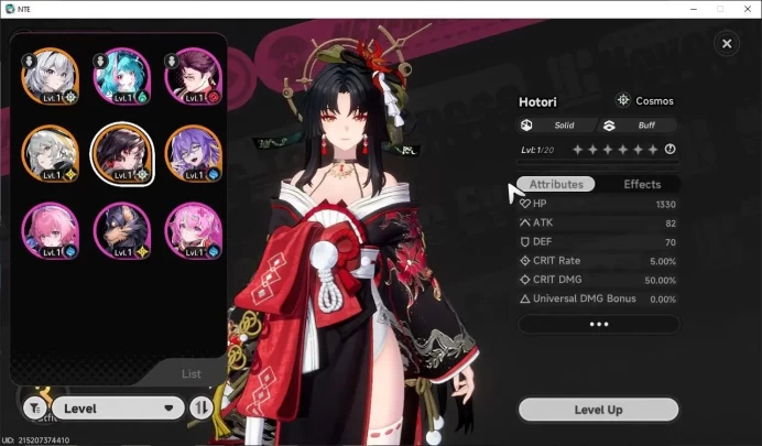 GLOBAL Southeast Asia|HL 3| 3 SSR Hotori, Hathor, Fadia Awk 1 + 2 Selector On |5 SR|Orchid Glider|Female MC|Log Email|NTE1231