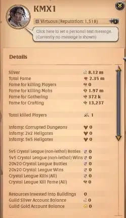 ASIA| 2,35M Total Fame - 8,12M Silver |T8 Fiber Gather - T7 Fire Staff Bulid|22% Summary|Take Gmail|(AO817)