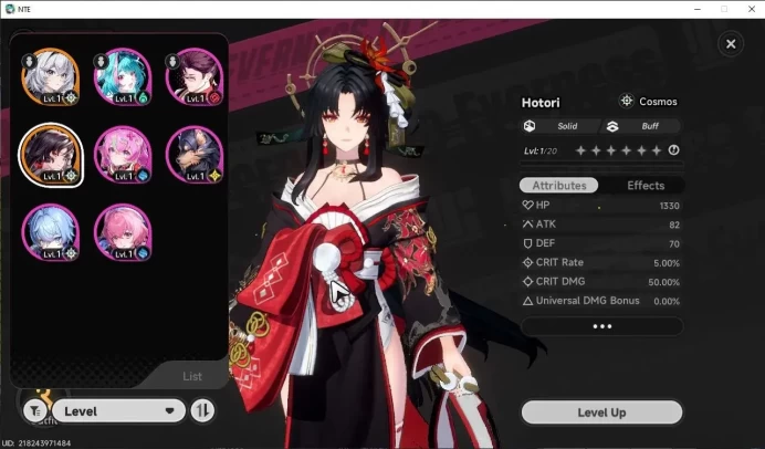 GLOBAL Southeast Asia|HL 3| 1 SSR Limited Hotori +1 S-Class Char Box|6 SR|Selector ON|Female MC|Log Email|NTE1221
