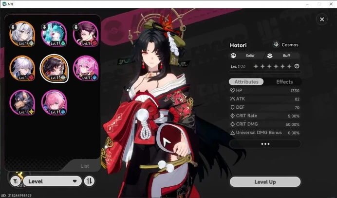 GLOBAL SEA|HL 3|2 SSR Hotori, Baicang +1 S-Class Char Box|5 SR|1 S Arc|Selector ON|5 Blue Dice|Female MC|Log Email|(NTE1219)