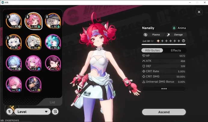 SEA|HL 17|7 S-Class [Nanally+Outfit Phoenix Kick,Jiuyuan,Sakiri,Hathor,Baicang,Fadia|Novis ST+Rover|Log Email|NTE1118