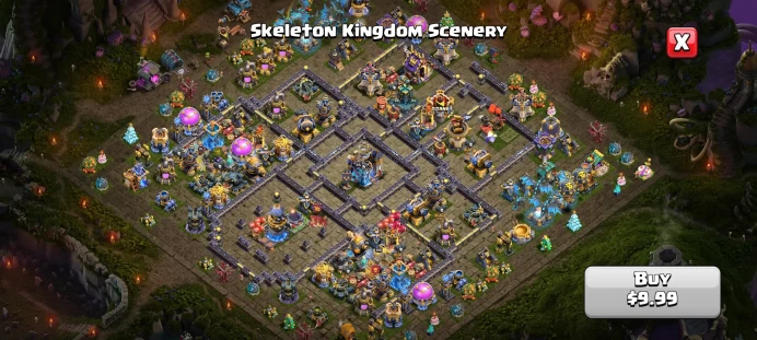 Perfect Th18 [ 10 Rare Epic Max ] Xp 247, All 5 Heroes Max, Nc Available, 3600 WAR STAR, ATB 5820,  HELPER MAX, 275 Wall Max, Full Defense !