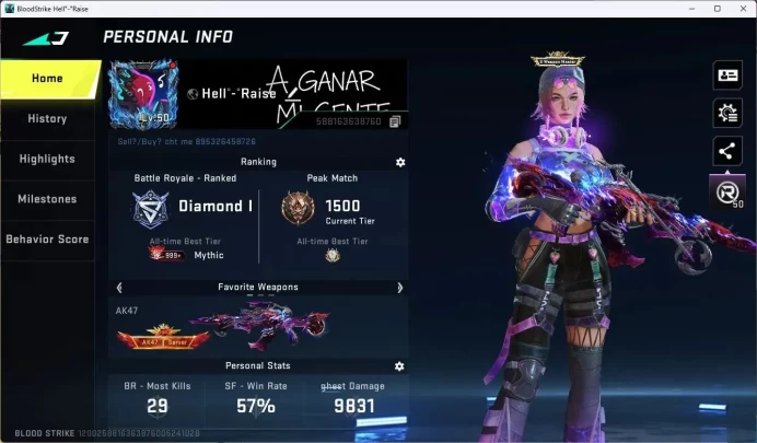 ASIA | 2 EVO: AK47,FAL | 8 Eternal |Collab Gun 4 AOT+1 7DS | Many Ultra & Legend Gun |More Check SS BS1008B