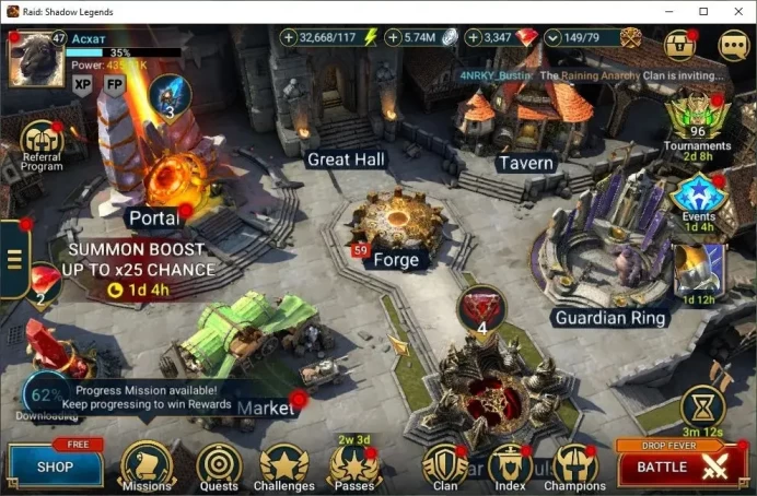 Lv47 435K Power|19 Legend(Ninja,Alice,McAngelo,Xenomorph,Kalvalax,Wukong,Rathalos,Ezio,Etc)|3,3K Gem+32K Energy|Plarium(RSL1495)