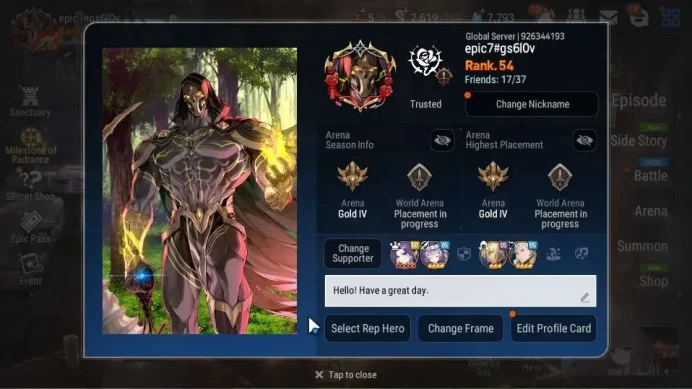 GLOBAL Unverif|7 ML[Notos,LOTScales,DB Senya,Etc]+Ivana,Rinak,Estelle,Setsuka,etc|PoH ON|7,7K SStone+76K Stigma|Stove(ES4861)
