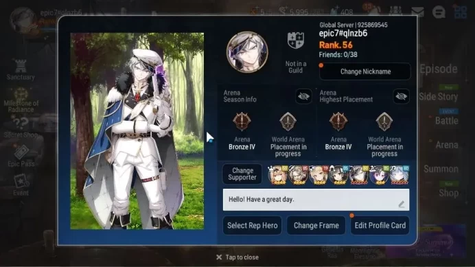 GLOBAL Unverif|6 ML[A Yufine,TM Luluca,TE Kayron,Etc]+Estelle,Wukong,Setsuka,Nahkwol,Abigail,etc|PoH ON|31K Stigma|Stove(ES4860)