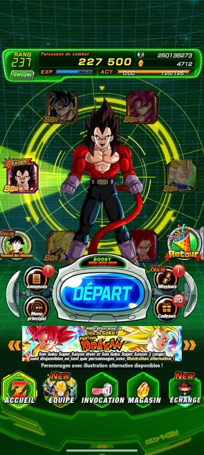  [ANDROID/GLOBAL] 4 Anniversary Units +4000 Dragon Stones | DOKKAN BATTLE Semi-Fresh Account | Safe & Fast