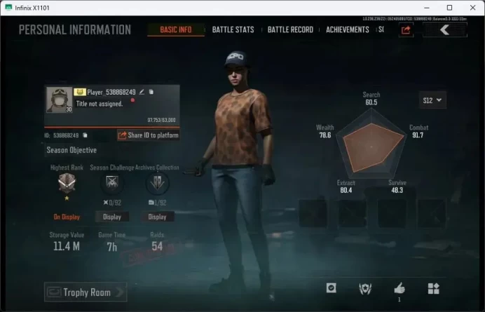 Mobile | LV 30 | SV 11.4 M | CV 4.76 M | QS AKS-74U, GM AK-12, Forest MP5, GMPX, Corpo Set | more detail Check SS (AB429B)