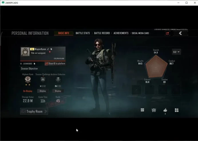 MOBILE|Lv30 |SV 22,9M|CV 19M|3 Set|GM AK-12,Shadow F2000,SS T03,Forest MP5,Abomi Vector 9|2 Set|CN ON|Infinite|Check SS(AB3214)